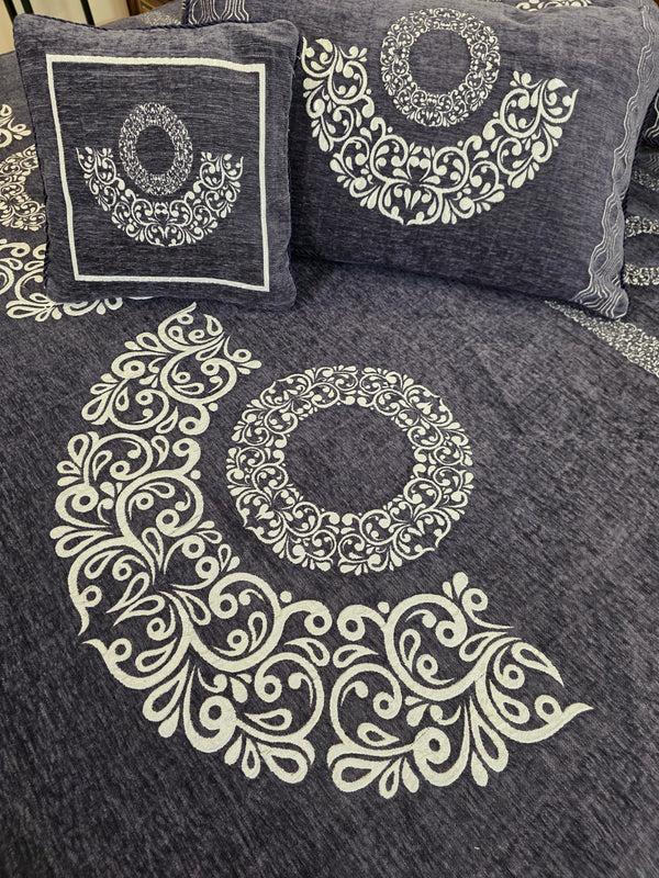 Velvet Bedsheet - Grey