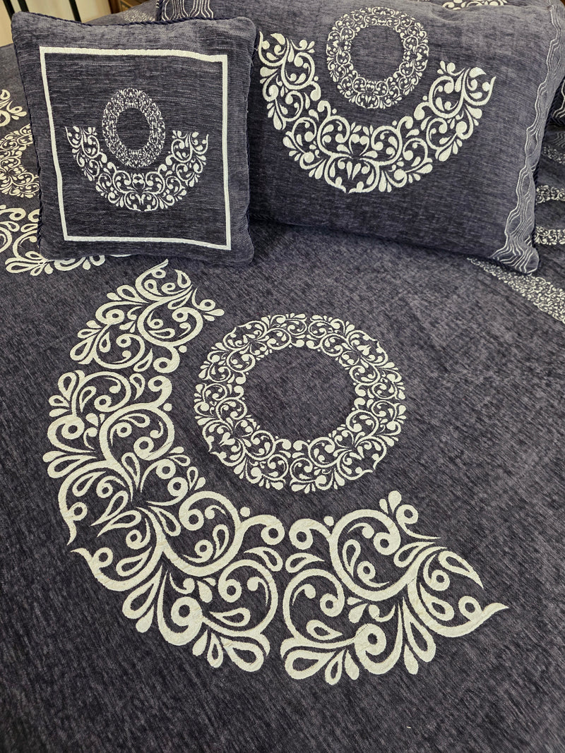 Velvet Bedsheet - Grey