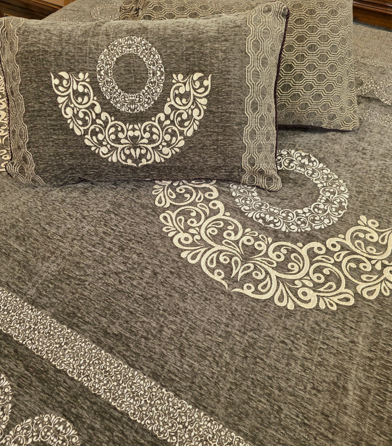 Velvet Bedsheet - coffee brown