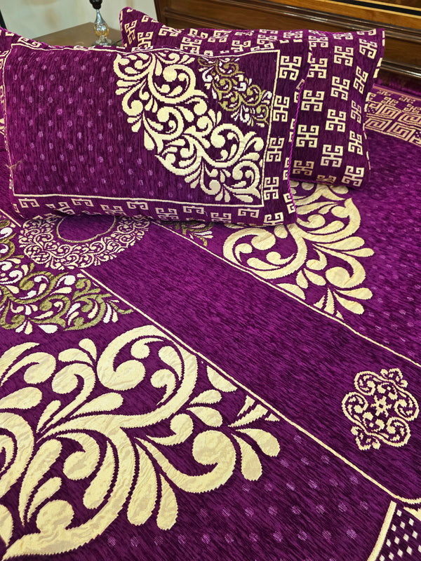 Velvet Bedsheet - Purple