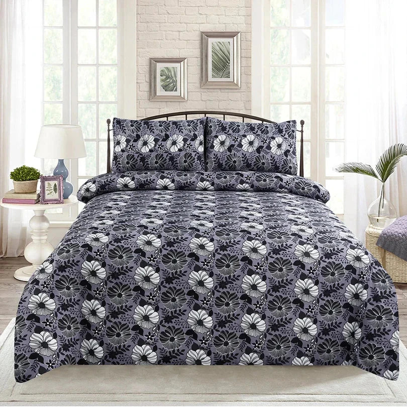 Classic Black & White Bedding Set COTTON CRAFT