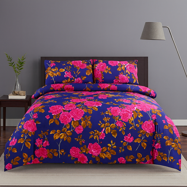 Blue & Pink Floral Set