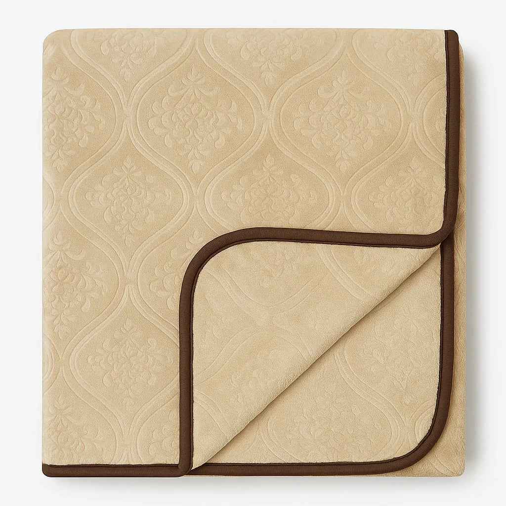 Camel Plush Blanket COTTON CRAFT