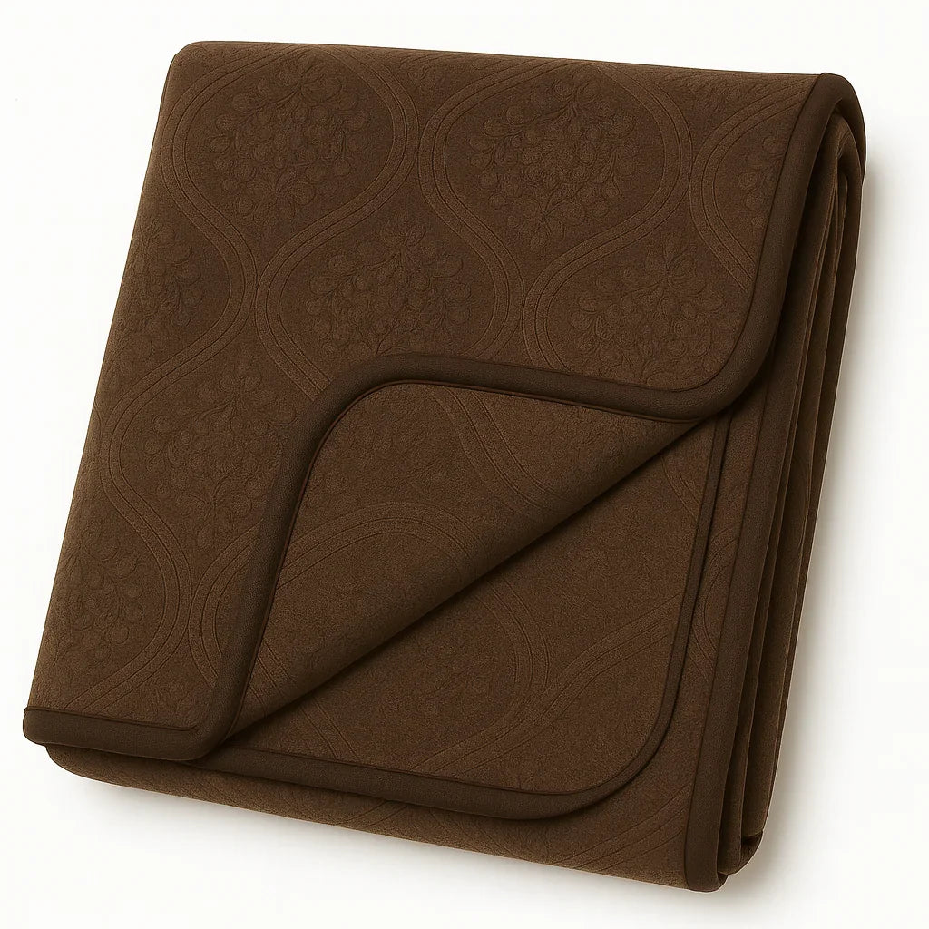 Chocolate Plush Blanket COTTON CRAFT