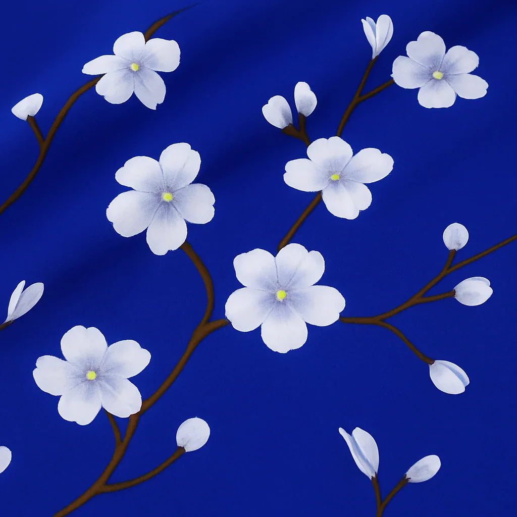 Royal Blue Floral Set COTTON CRAFT