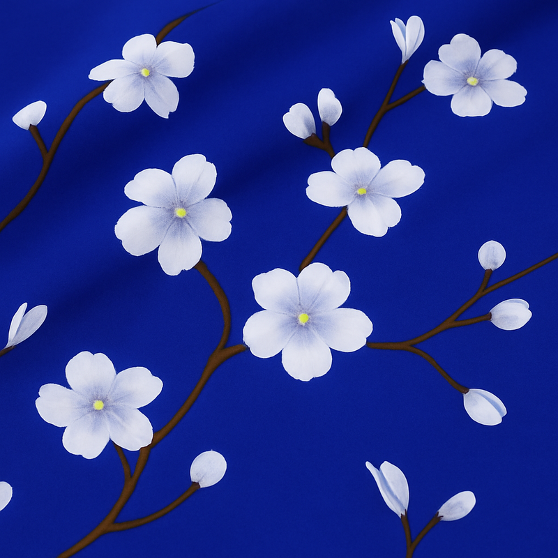 Royal Blue Floral Set