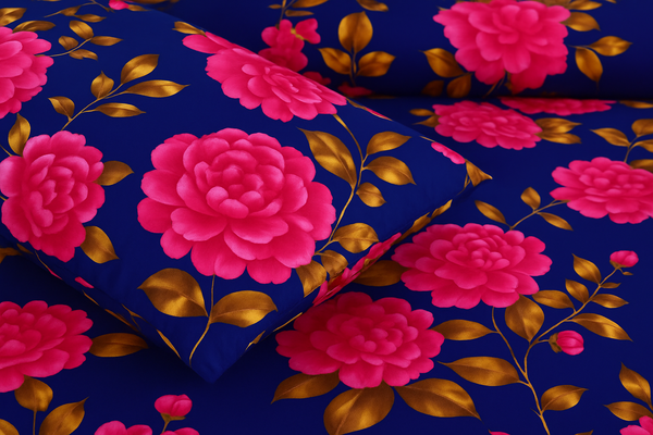Blue & Pink Floral Set