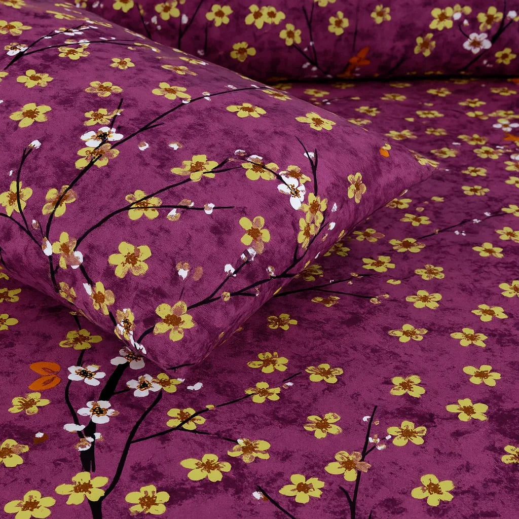 Purple Floral Bunch Set COTTON CRAFT