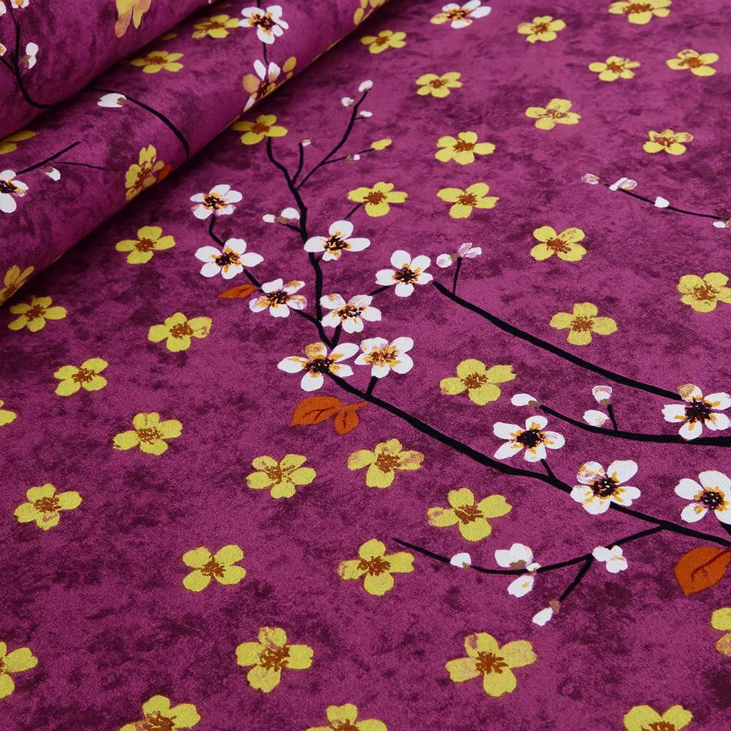 Purple Floral Bunch Set COTTON CRAFT