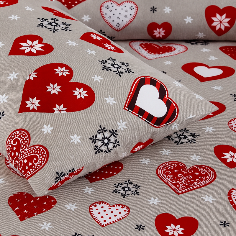 Grey & Red Love Set