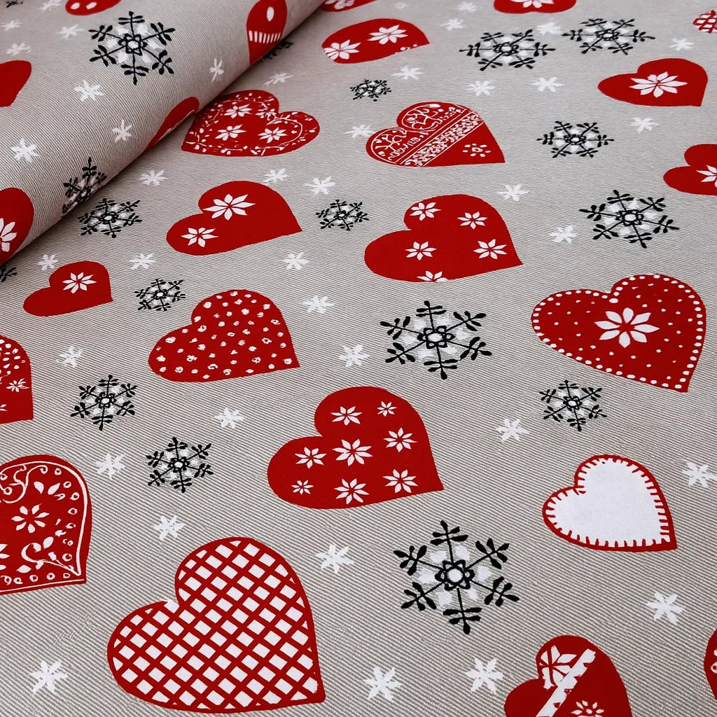 Grey & Red Love Set COTTON CRAFT