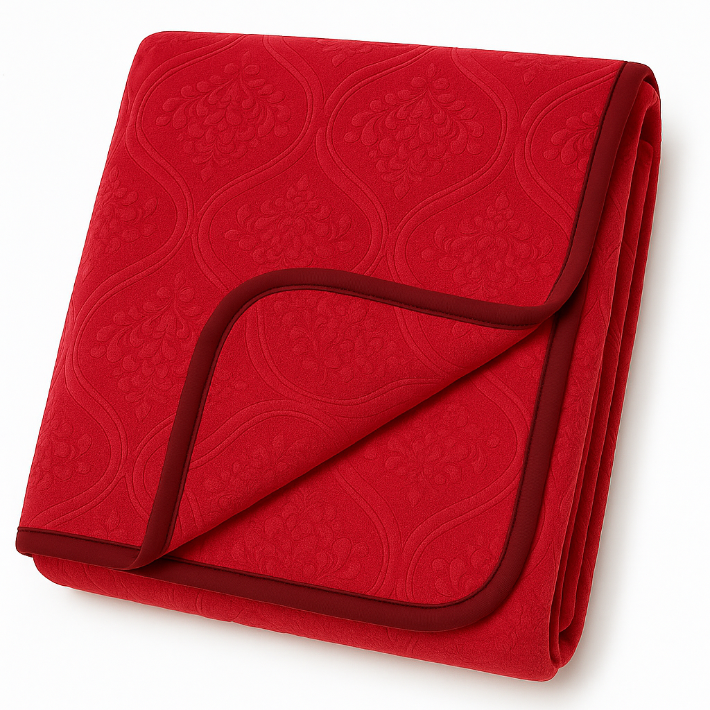 Pink Red Plush Blanket COTTON CRAFT