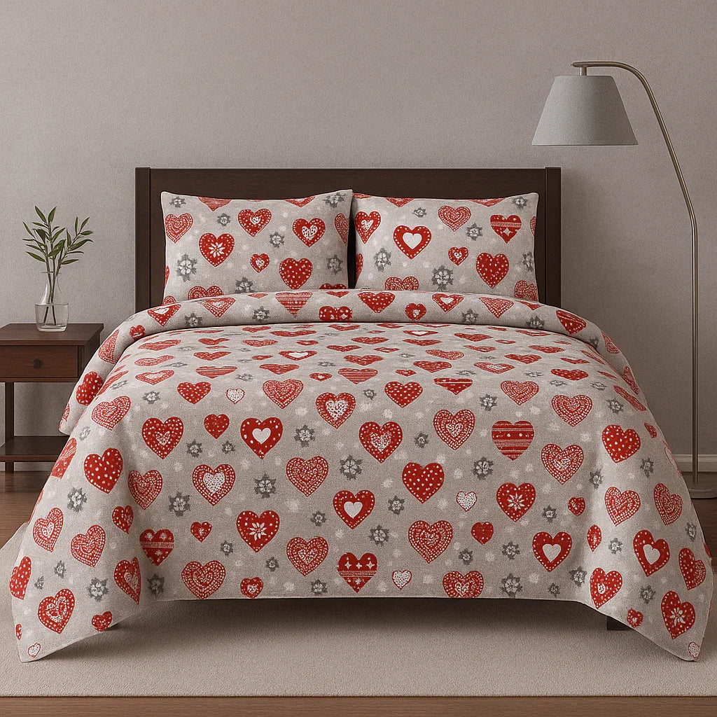Grey & Red Love Set COTTON CRAFT