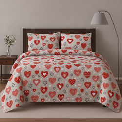 Grey & Red Love Set