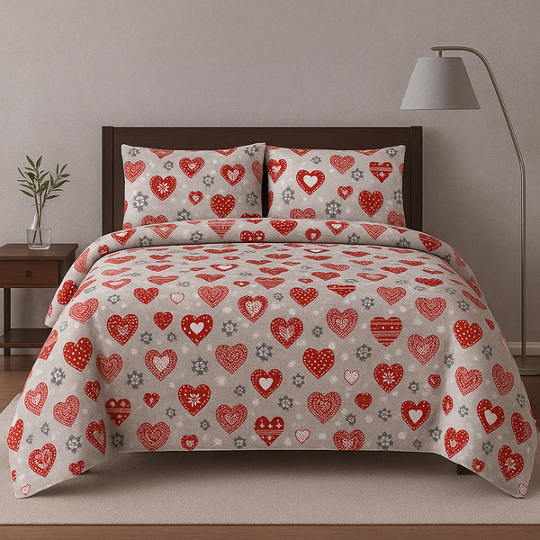 Grey & Red Love Set