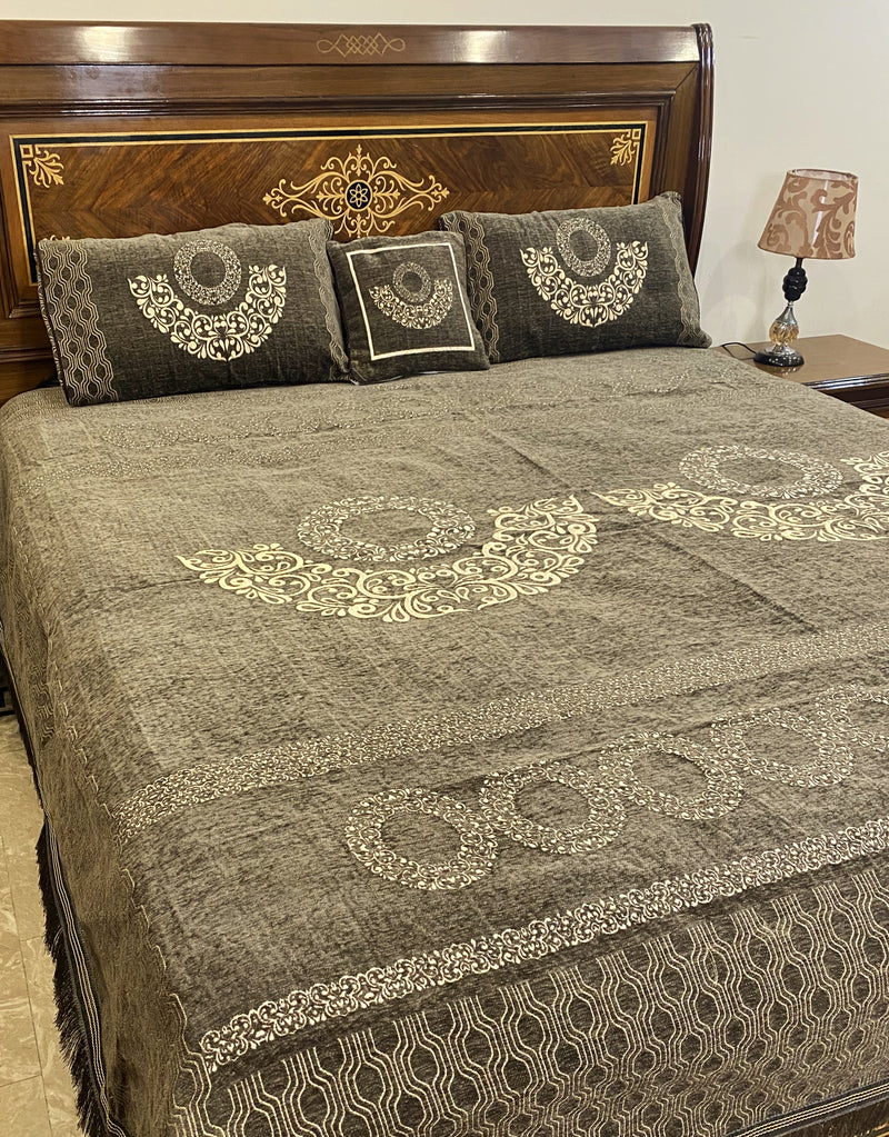 Velvet Bedsheet - coffee brown
