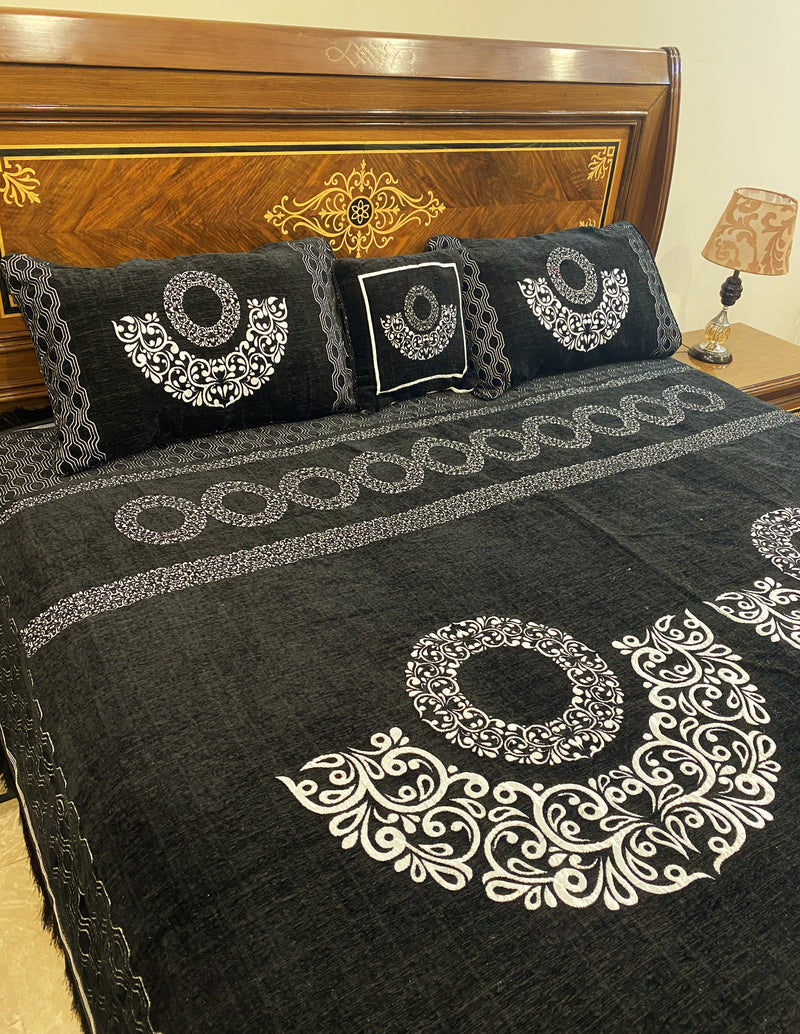 Velvet Bedsheet - Black