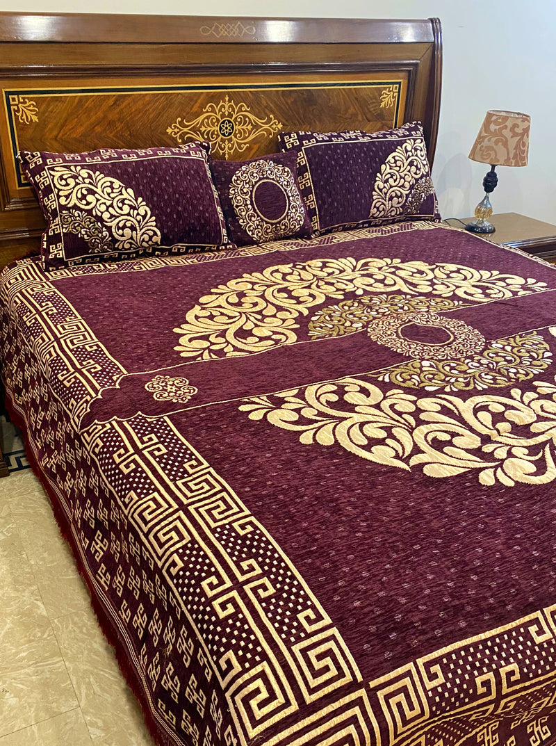 Velvet Bedsheet - Maroon