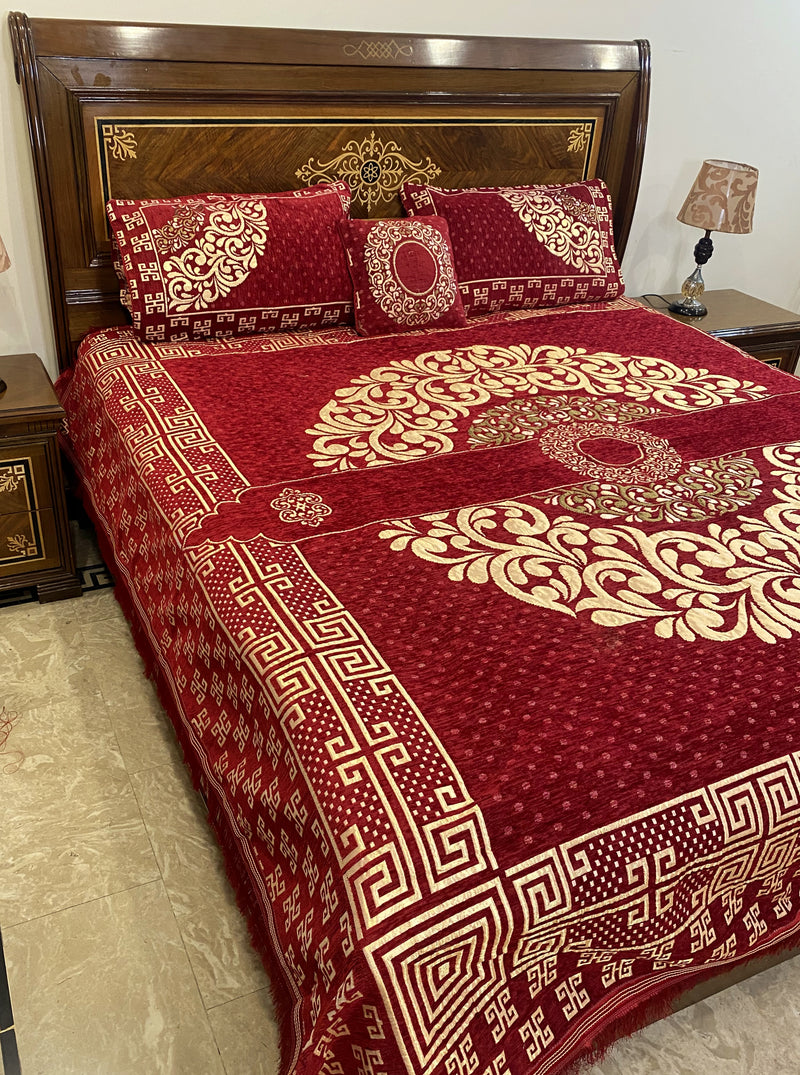 Velvet Bedsheet - Red