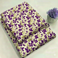 Royal Plum & Cream All-Over Botanical Floral Print 2-Piece Unstitched Suit (D-401)