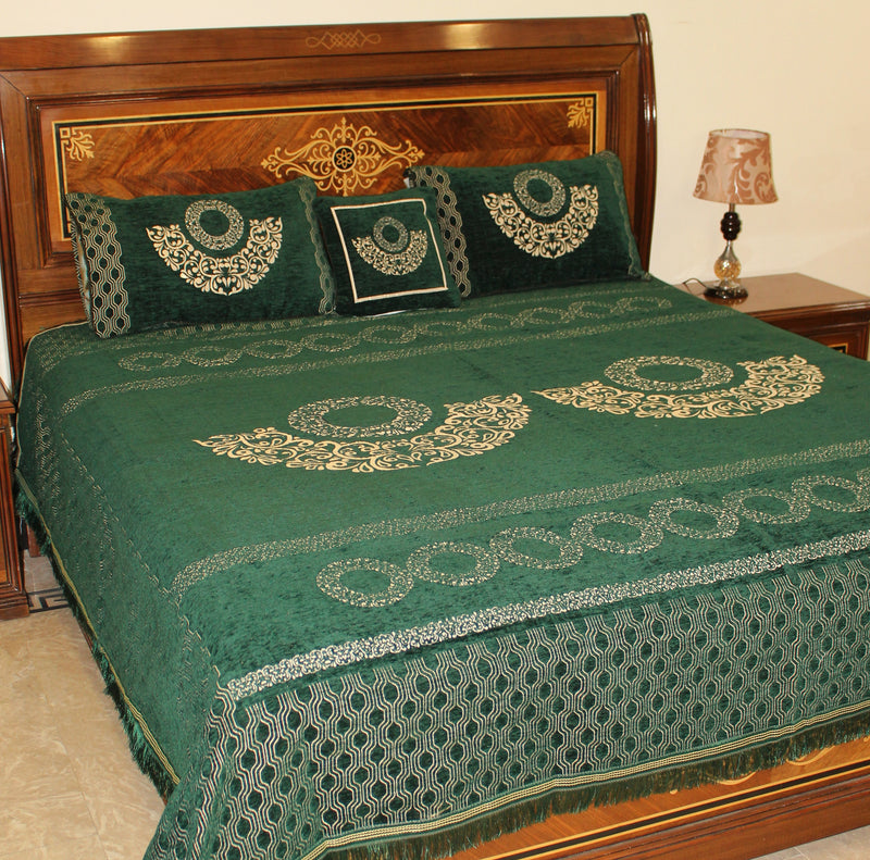 Velvet Bedsheet - Green