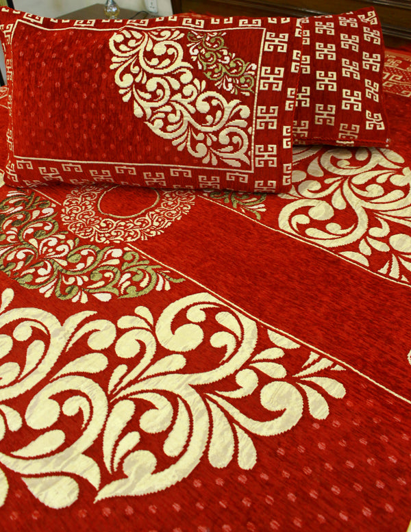 Velvet Bedsheet - Red