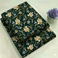 Premium Green & Gold Botanical 2-Piece Unstitched Suit (D-389)