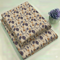Midnight Willow & Honeycomb Floral Print Fabric 2-Piece Unstitched Suit (D-384)
