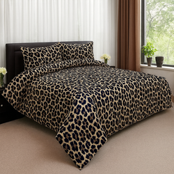 Luxury Leopard Print Bedding Set