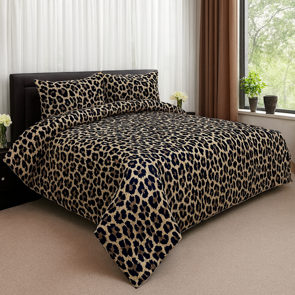 Luxury Leopard Print Bedding Set