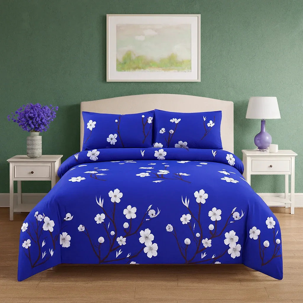 Royal Blue Floral Set COTTON CRAFT