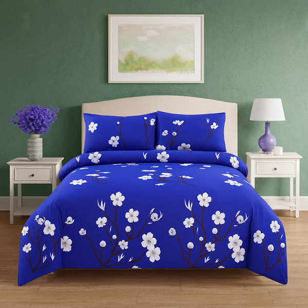 Royal Blue Floral Set