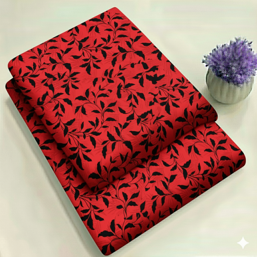 Khaddar floral Print 2-Piece Unstitched Suit (D-231)