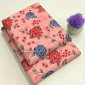 Light Pink with Vibrant Flowers Print 2-Piece Unstitched Suit (D-362)