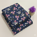 Elegant Blue Botanical Textile 2-Piece Unstitched Suit (D-391)